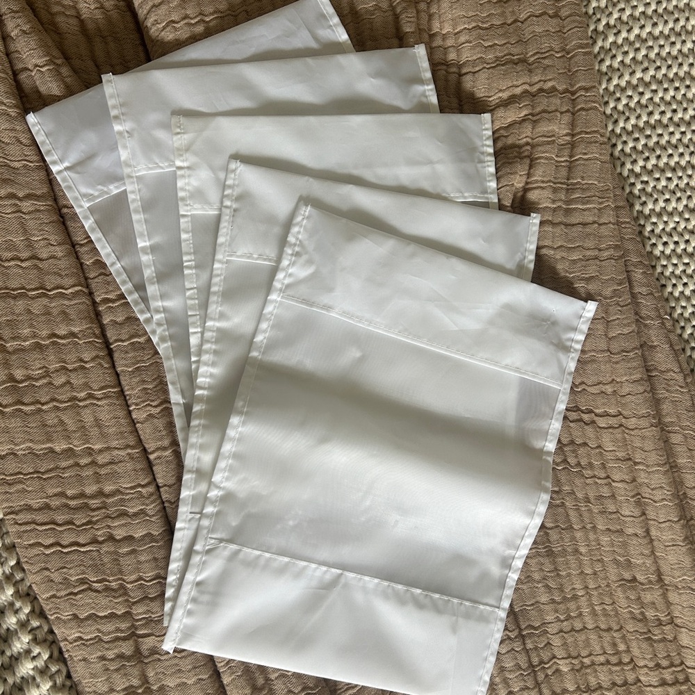 Set of 5 storage garment bags